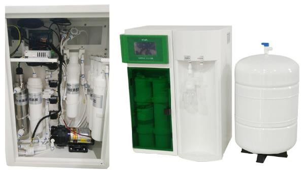 10LPH Umkehrosmose-Wasserbehandlungsmaschine mit TOC < 20ppb und 50W Leistung für den Laborgebrauch