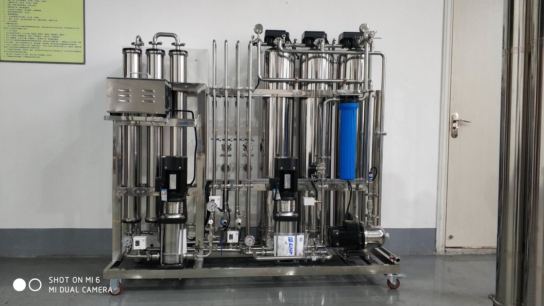 500 Liter pro Stunde Zweilagen-Stadien Ro-Kläranlage RO-System-zwei